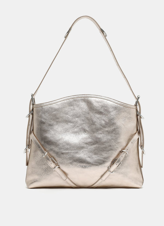 Medium Voyou Bag in Laminated Leather