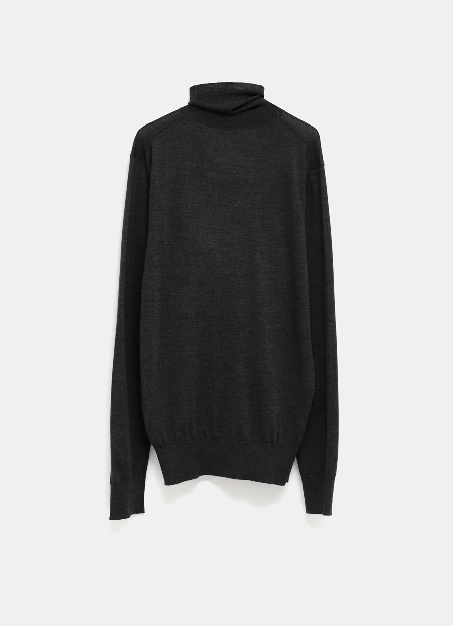 Turtleneck Sweater in Wool and Cashmere