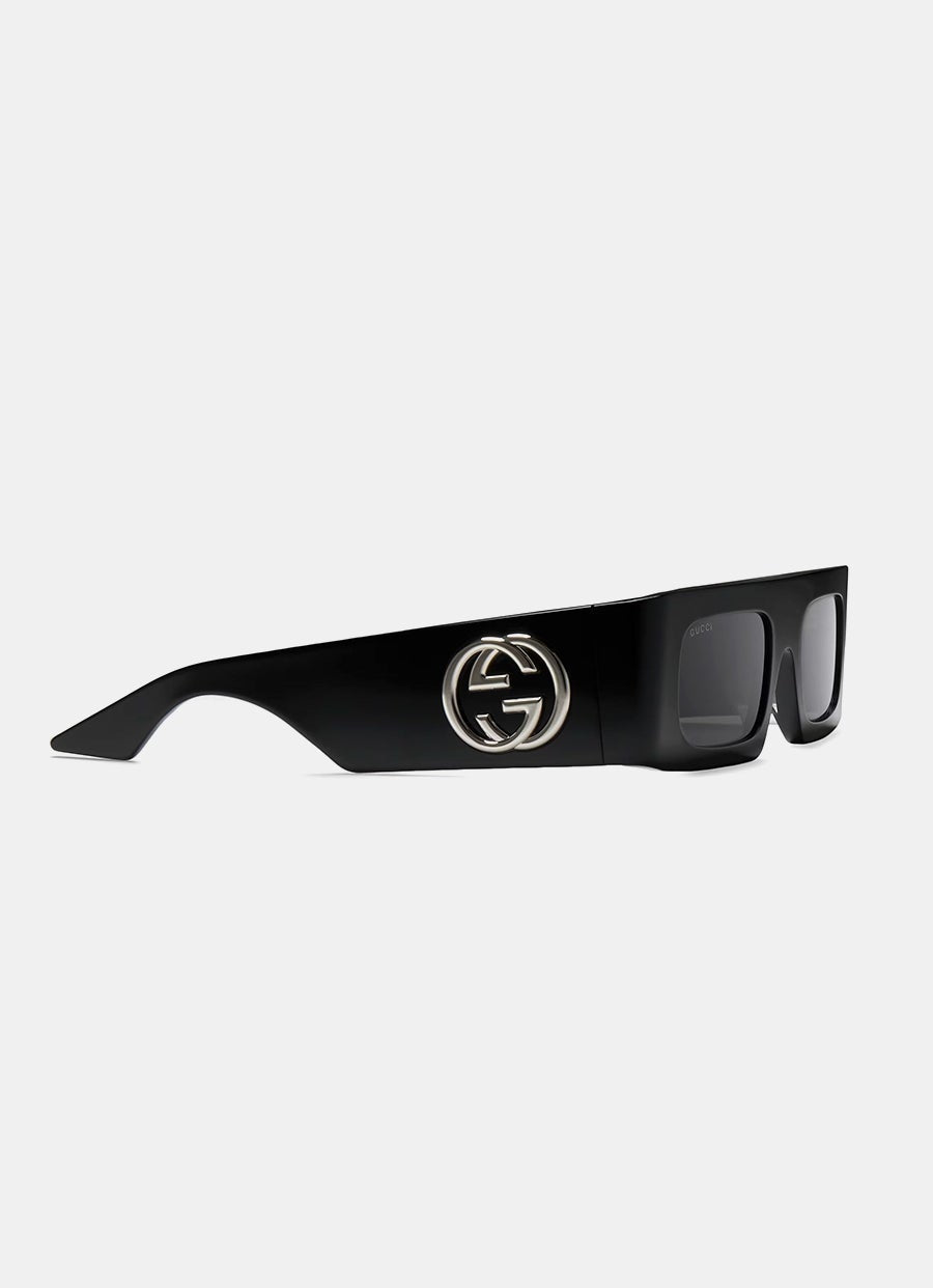 Rectangular-Frame Sunglasses