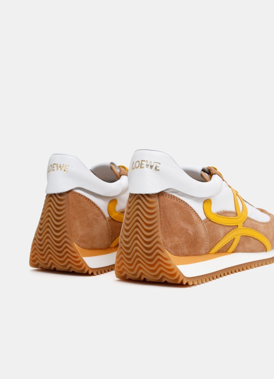 Flow Runner Sneaker in Suede and Nylon for Men