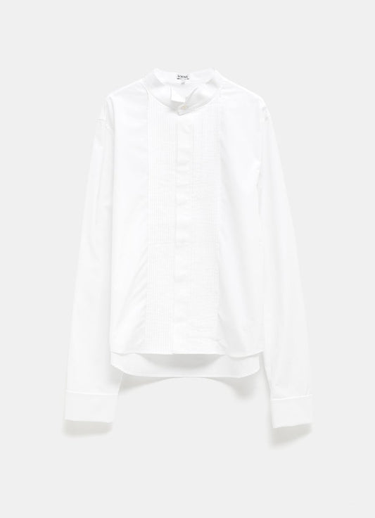 Pleated shirt in cotton