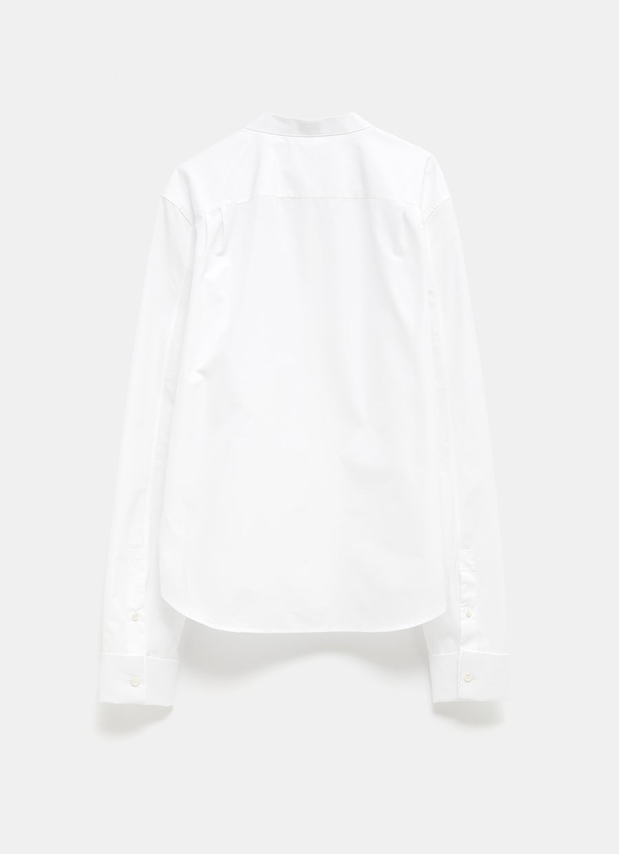 Pleated shirt in cotton
