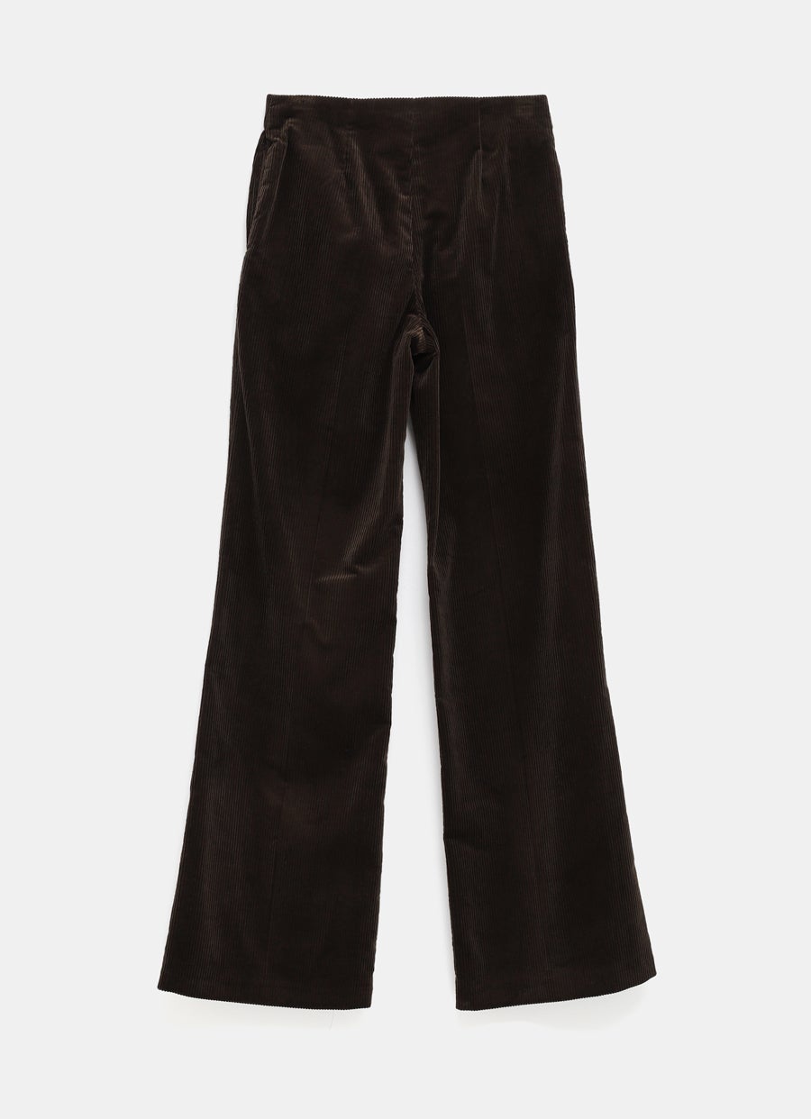 Bootleg Trousers in Cotton