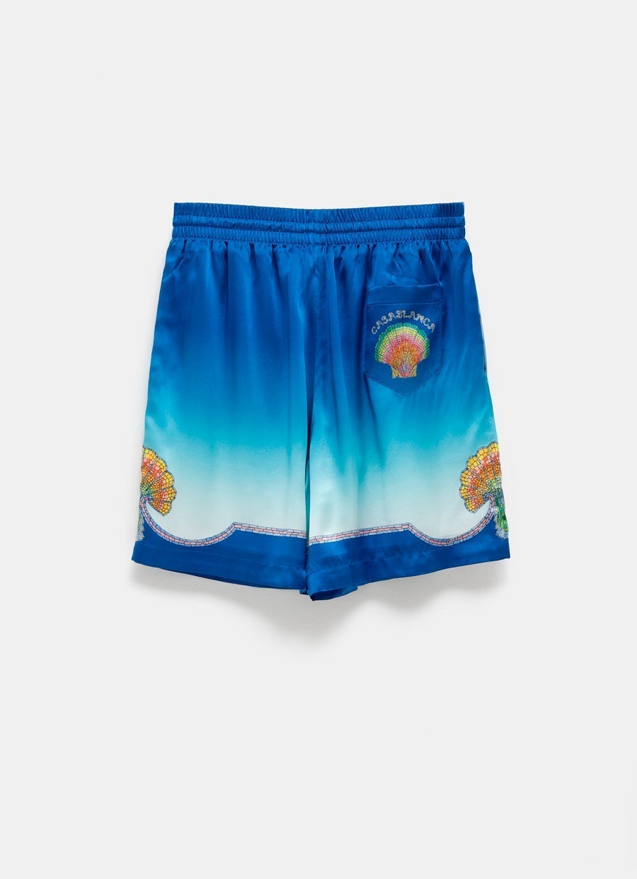 Coquillage Coloré Silk Shorts