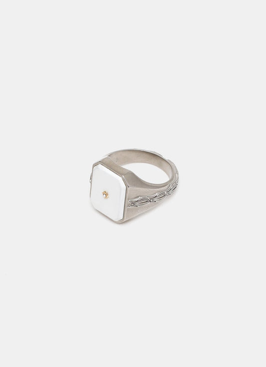 Enamel Signet Ring