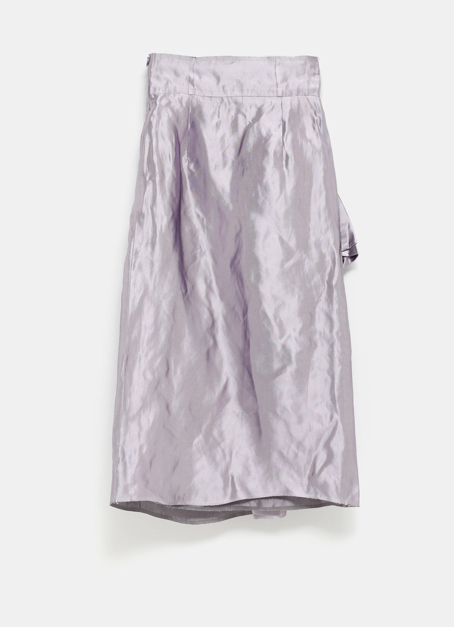 Metallized Midi Skirt