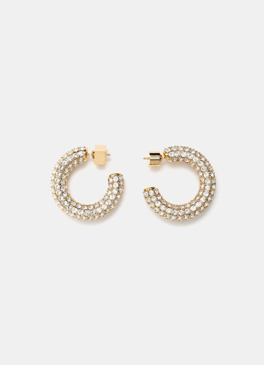 Les créoles strass Hoop Earrings