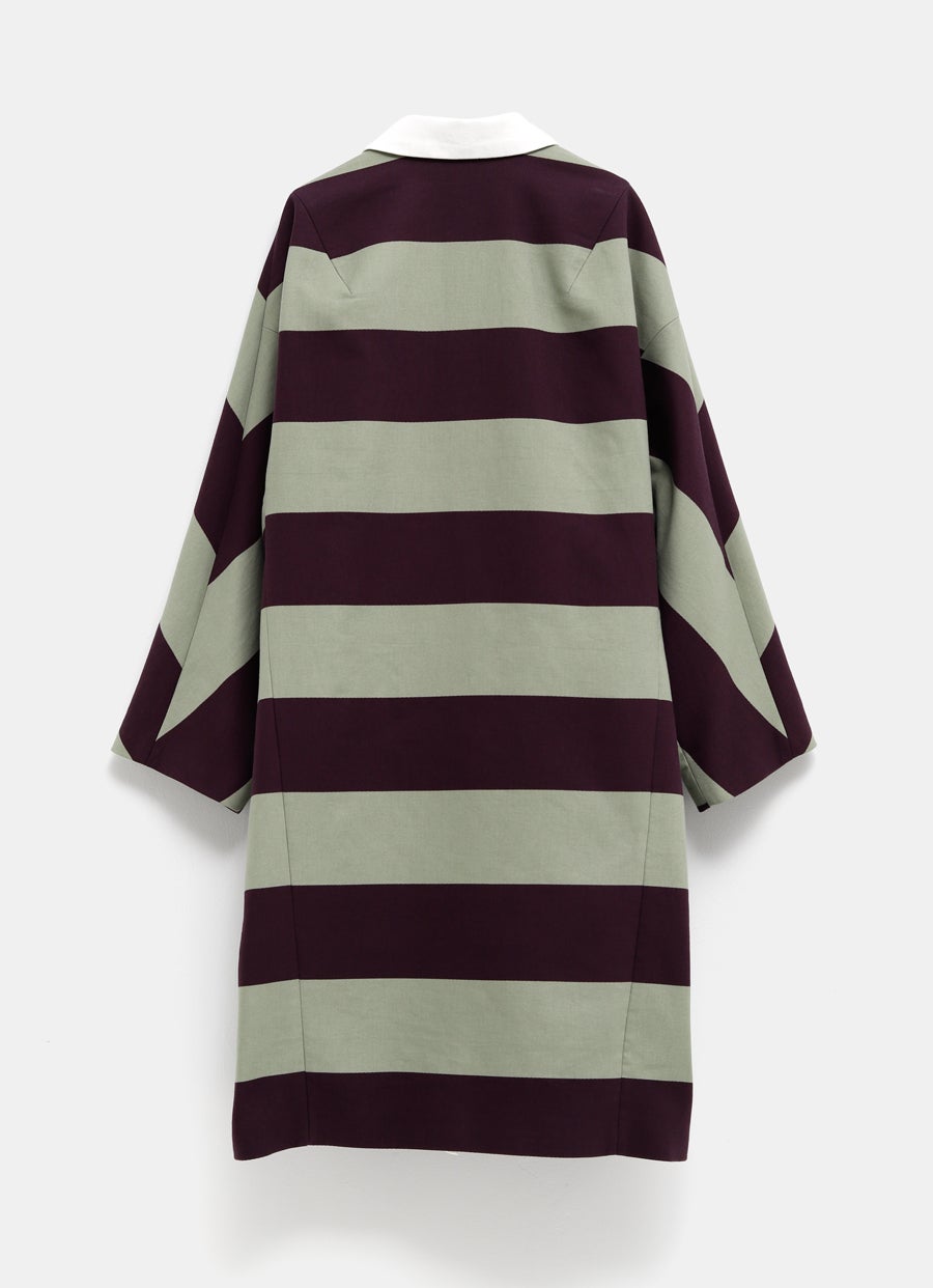 Loose Fit Striped Coat