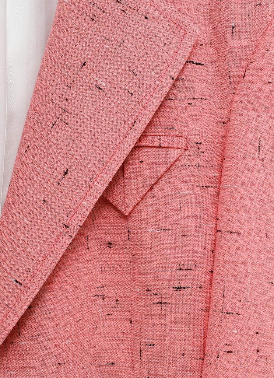 Textured Criss-Cross Viscose Silk Jacket