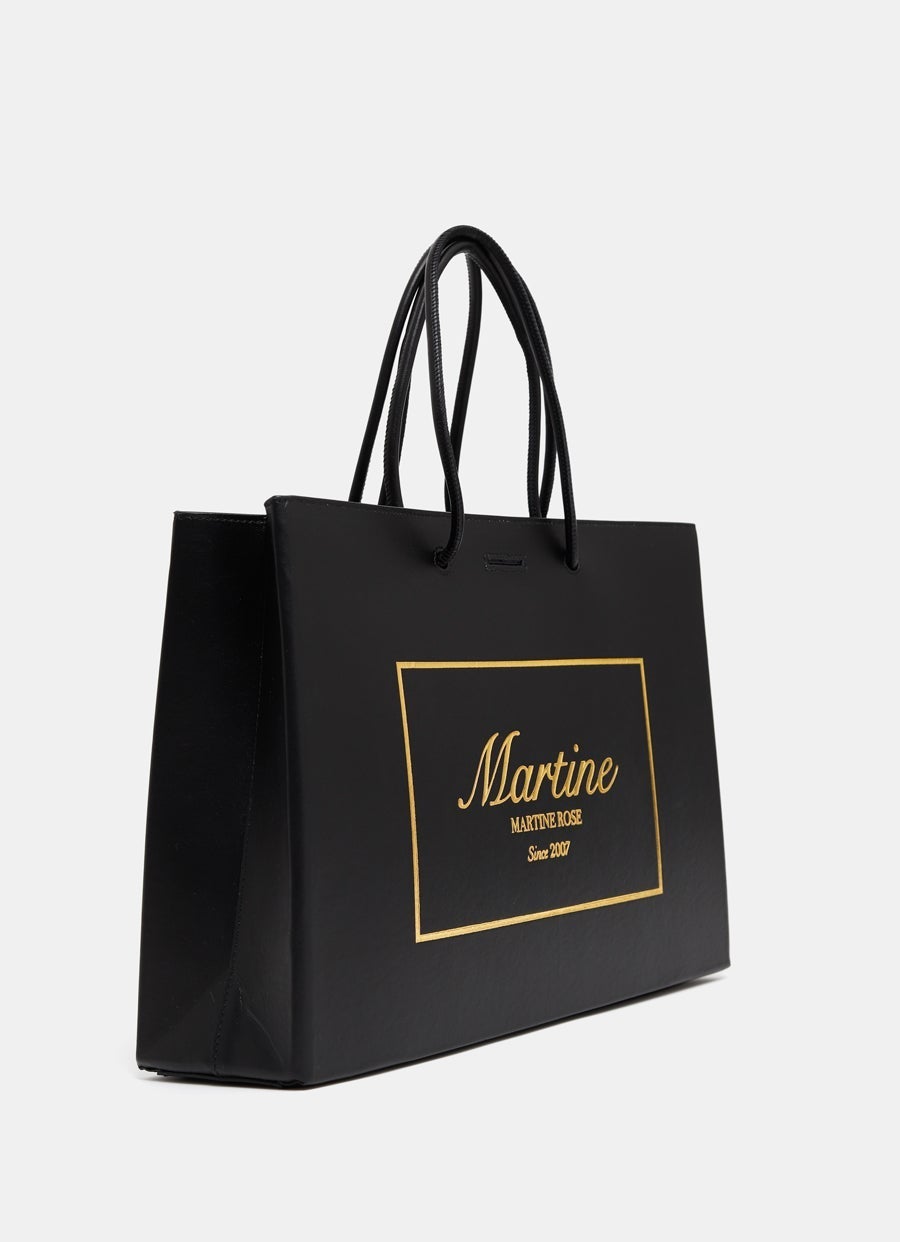 Shopper Bag with Golden Logo
