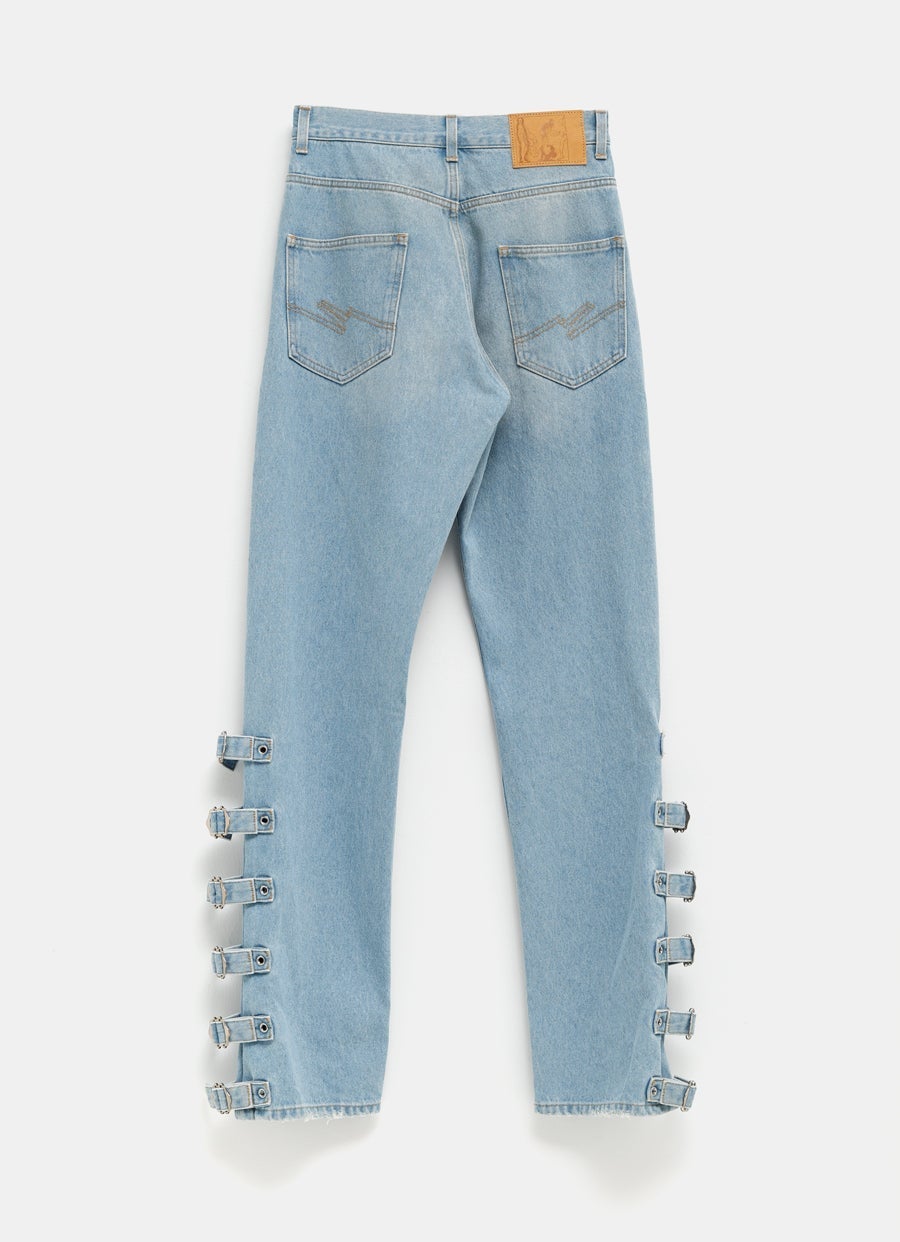 Buckle Jean in Bleached Wash