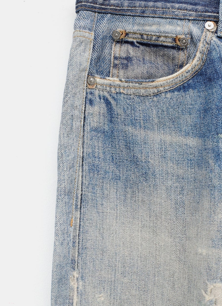 Third Cut Jeans with Digital Print