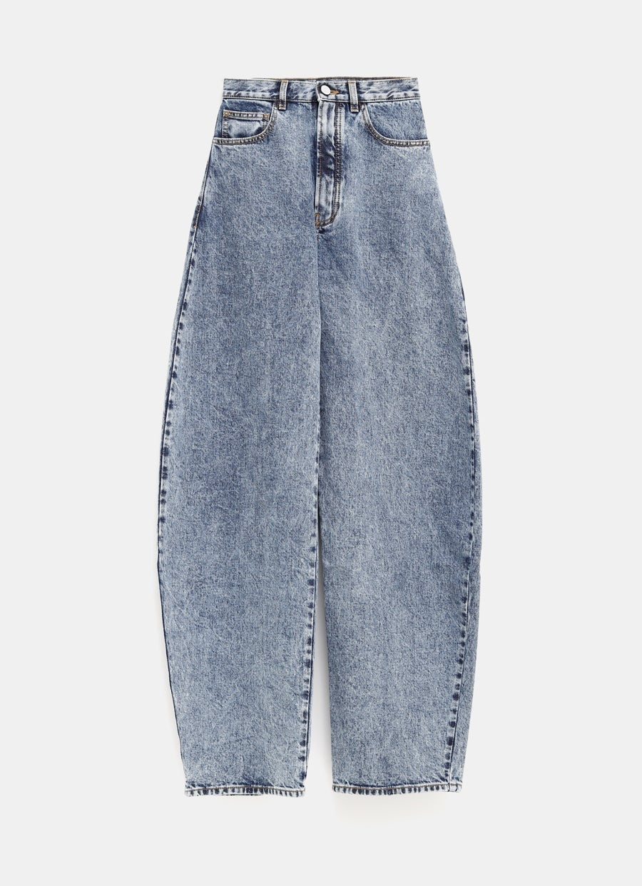 Round Jeans in Snow Denim