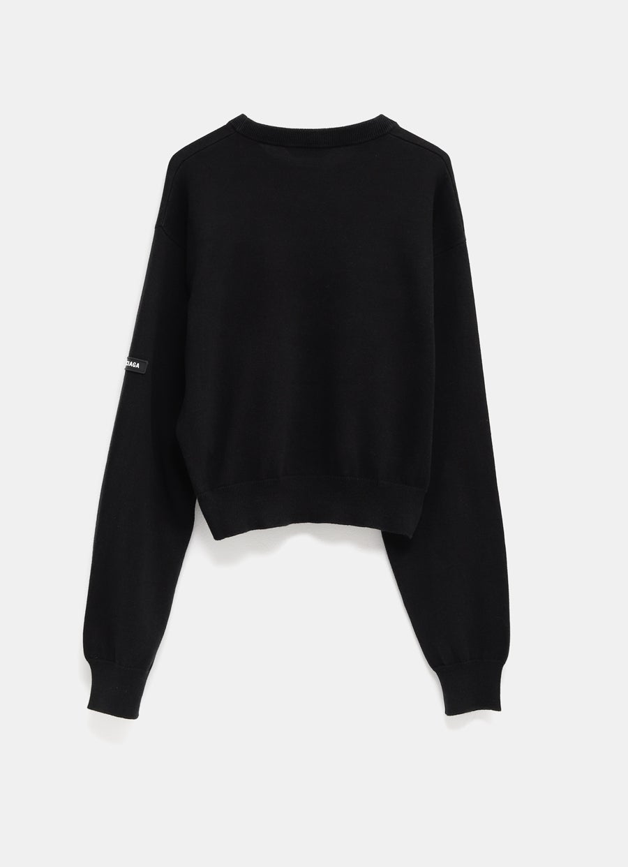 Cotton Cropped Sweater