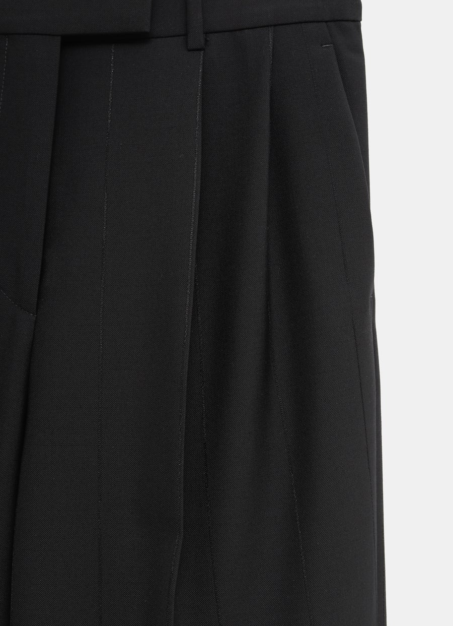 Tailored Pants with Lurex Stripes