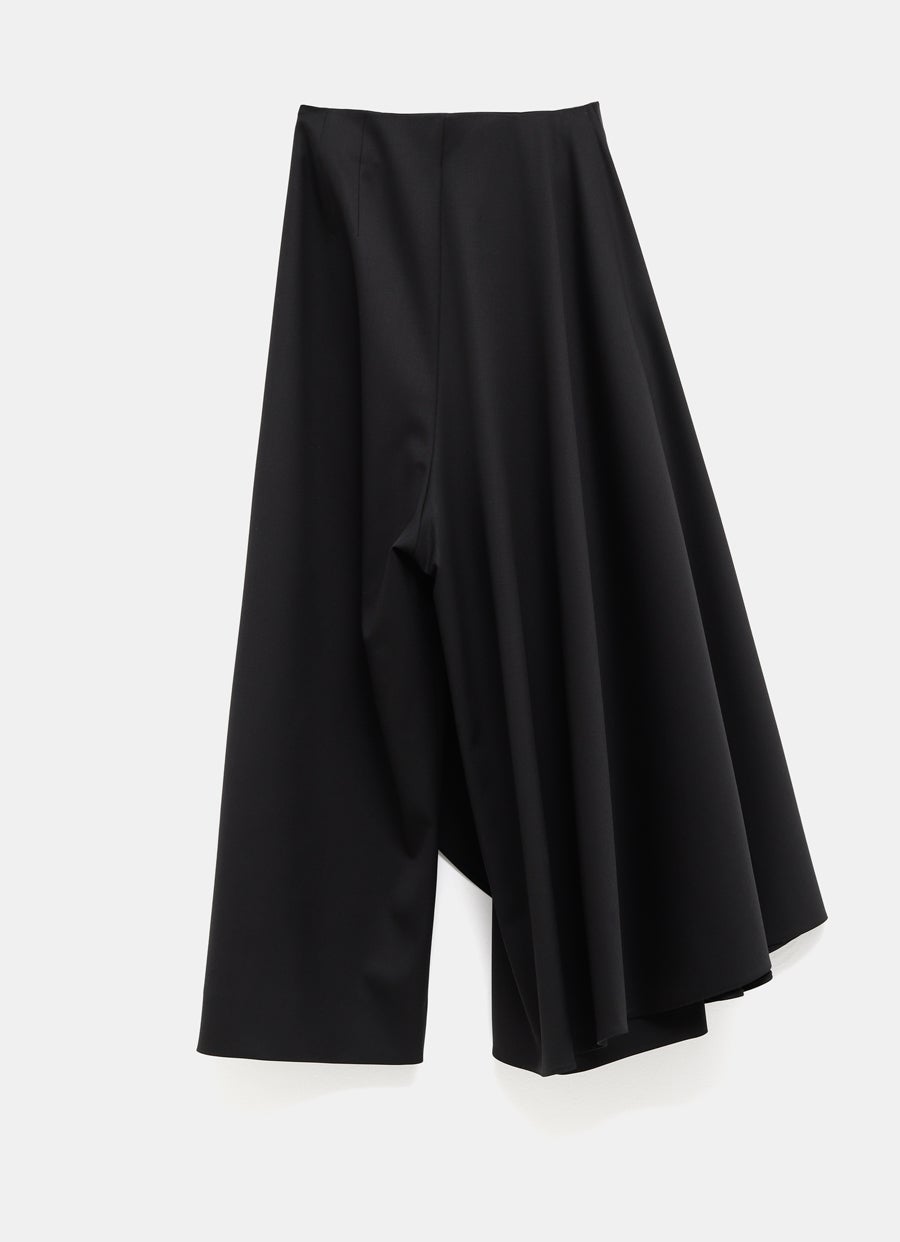 Asymmetrical Skirt Trousers