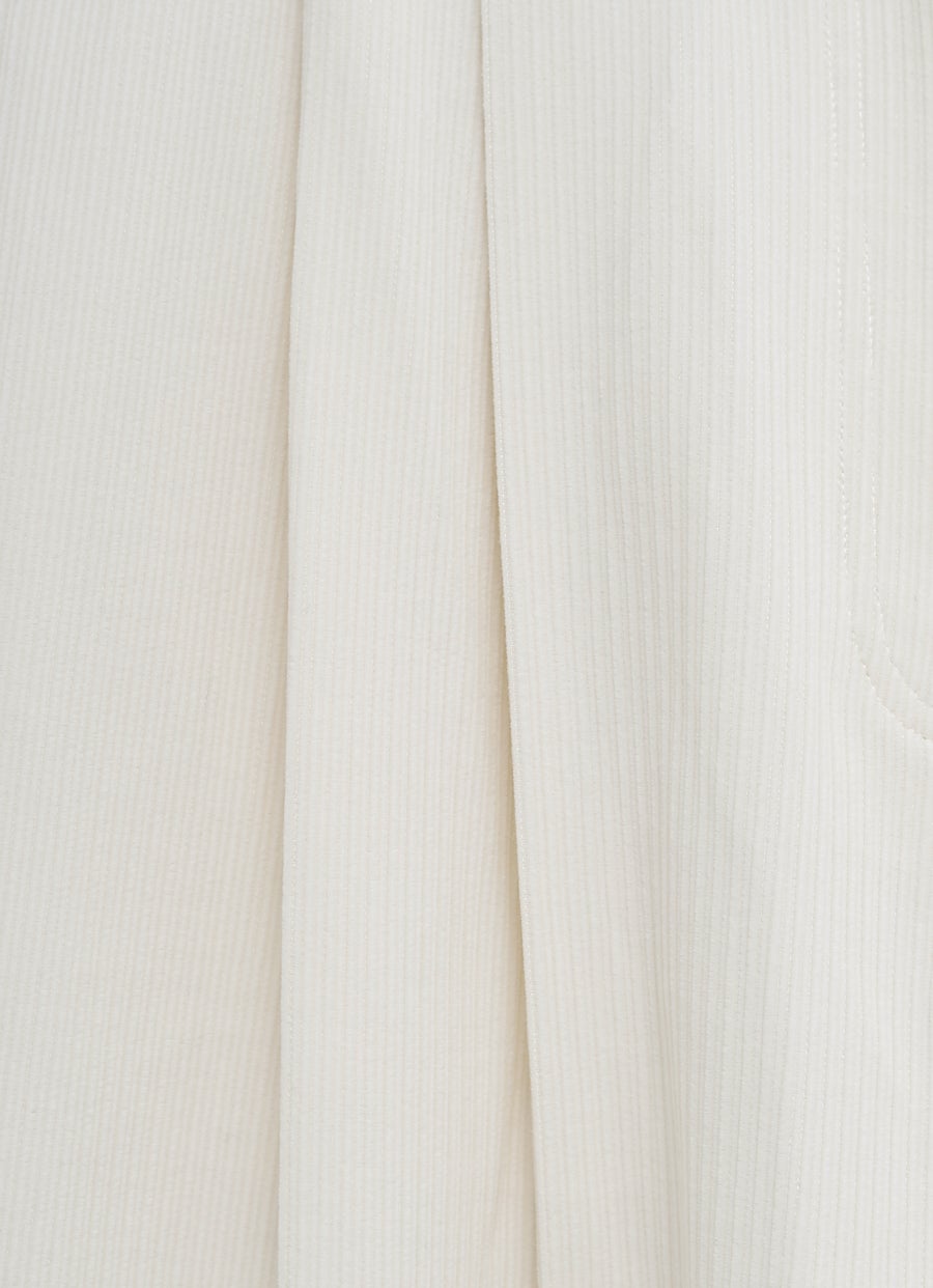 Silk Cotton Corduroy Trousers