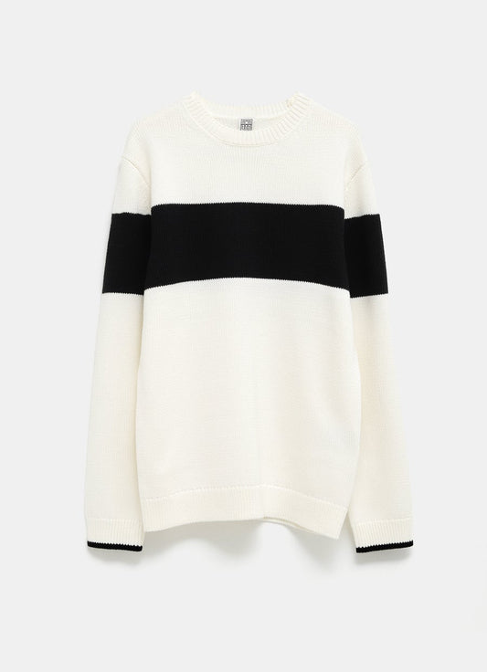 Contrast-Stripe Knit