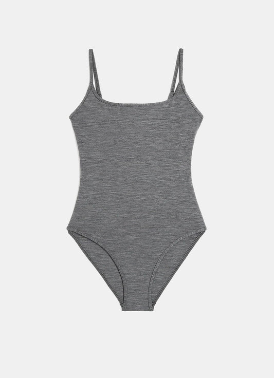Square-Neck Swimsuit