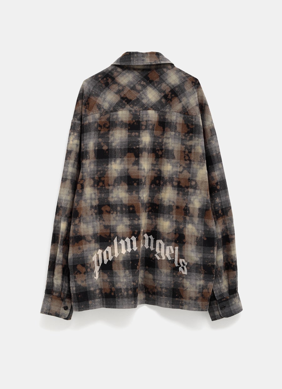 Checked Shirt with Logo