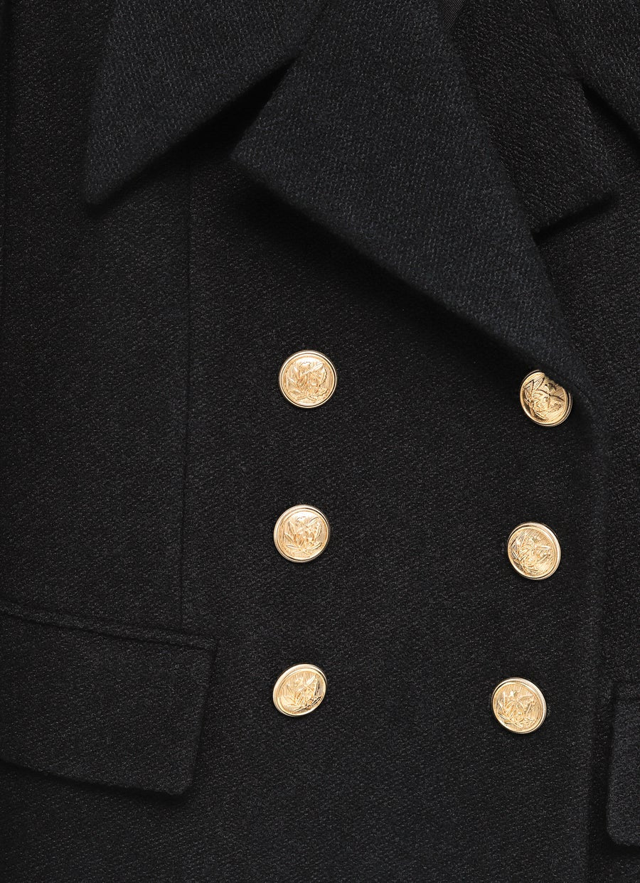 Double-Breasted Jacket with Golden Buttons