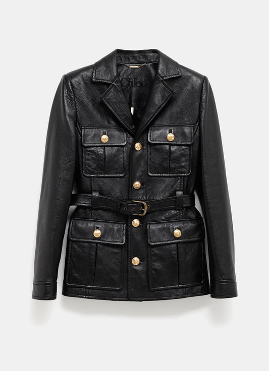 Utilitarian Jacket in Leather
