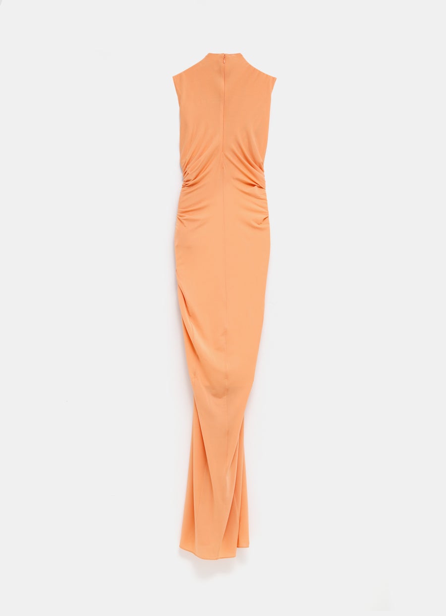 Ruched Jersey Midi Dress