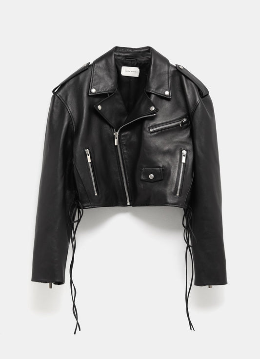 Cropped Biker Jacket