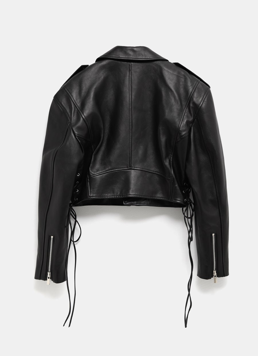 Cropped Biker Jacket