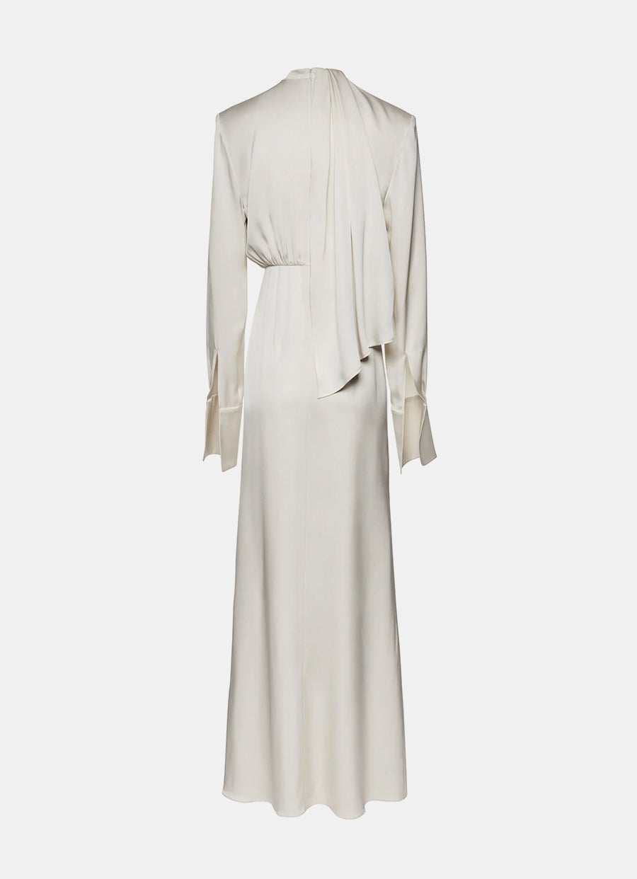 Silk Round Neck Gown