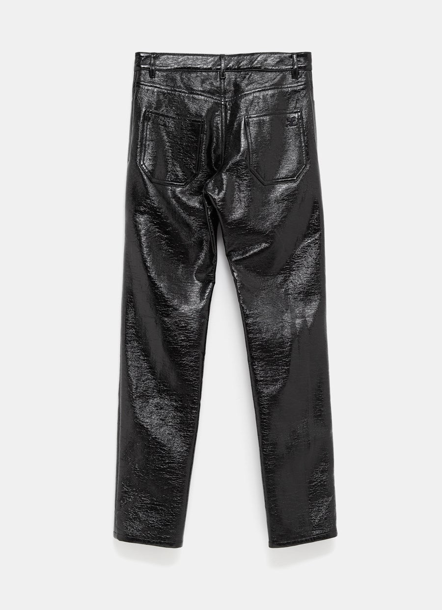 Vinyl Five Pockets Trousers for Men