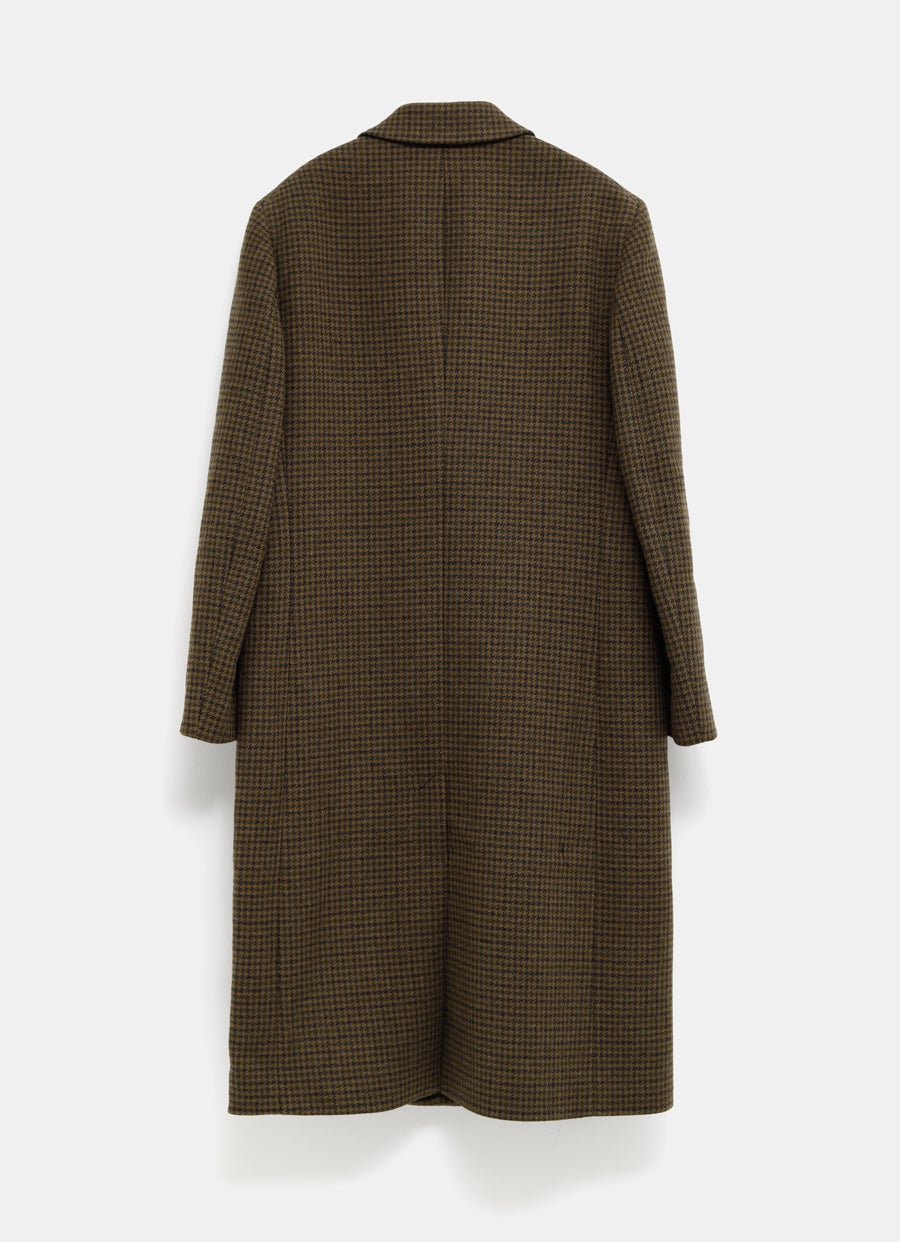 Wool Checked Coat