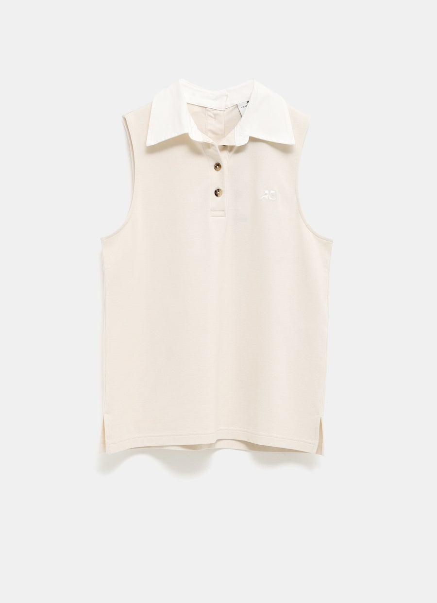 Sleeveless Polo Shirt