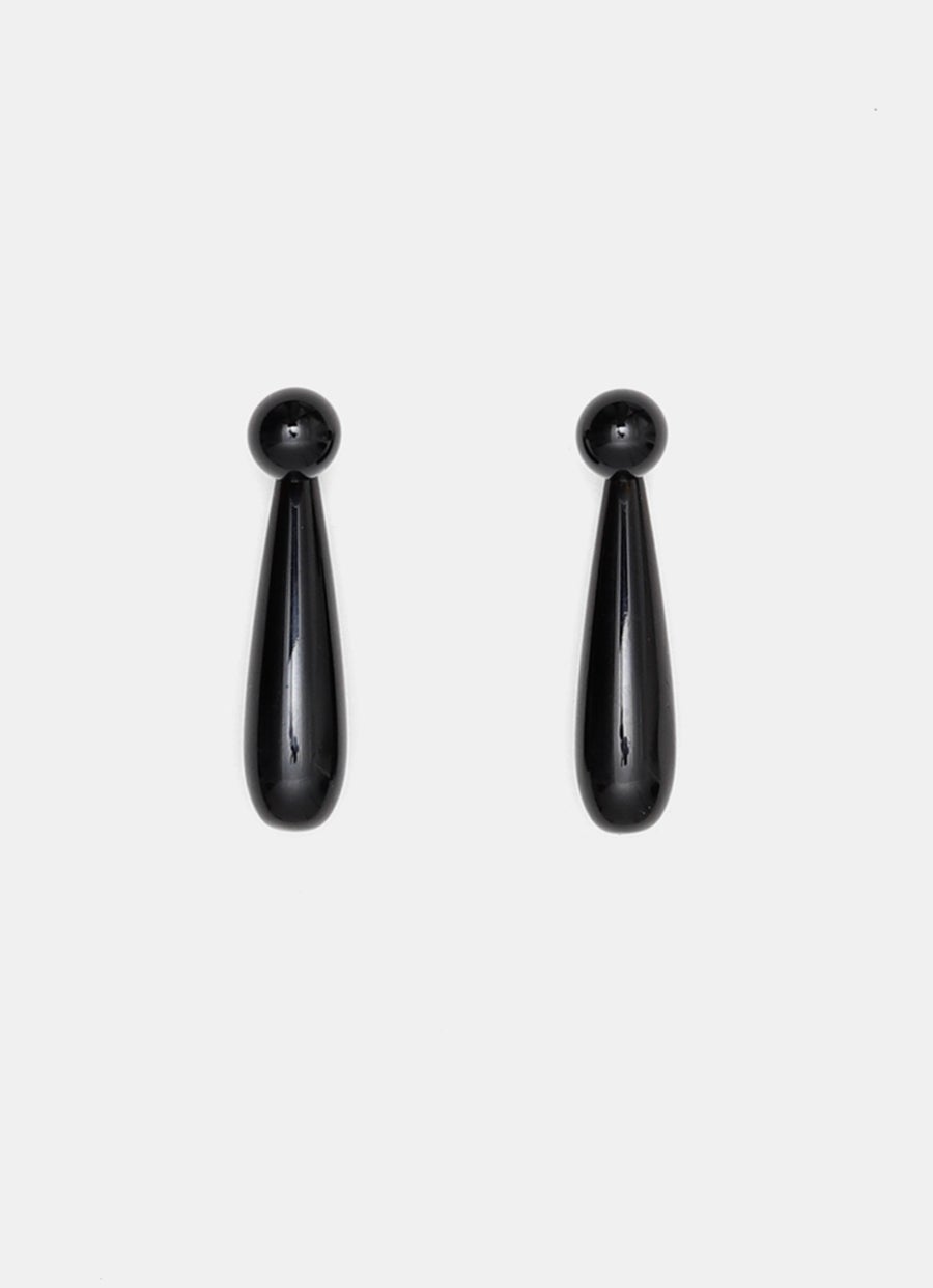 Small Angelica Earrings in Onyx