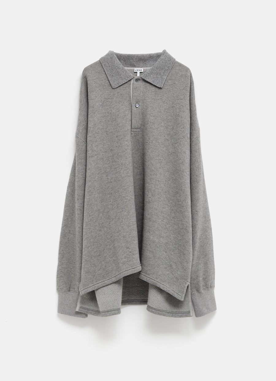 Polo Sweatshirt in Cotton and Cashmere