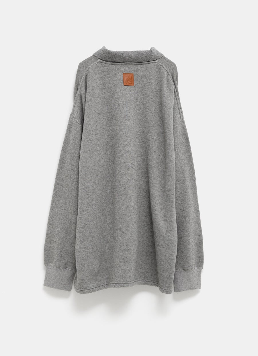 Polo Sweatshirt in Cotton and Cashmere