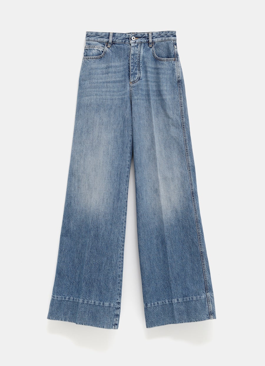 Wide Leg Denim Jeans