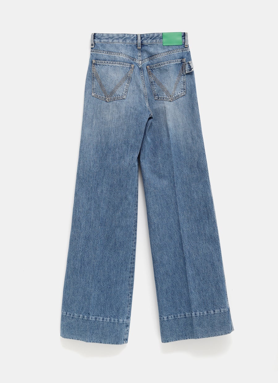 Wide Leg Denim Jeans