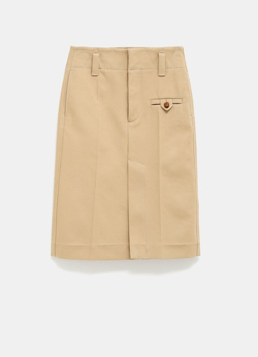 Cotton Canvas Skirt