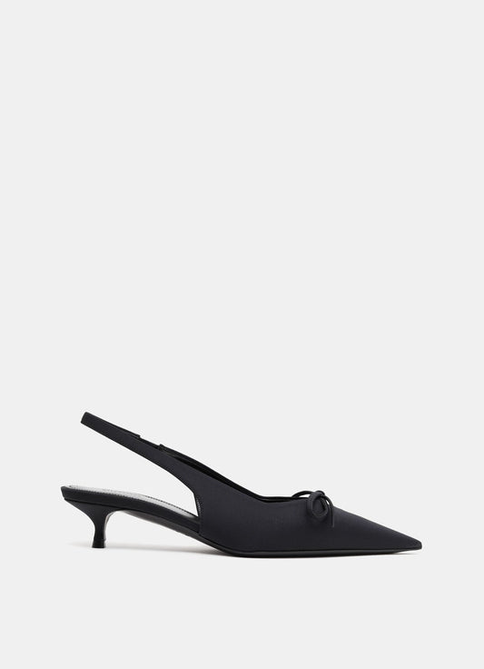 Knife Bow Slingback Heel