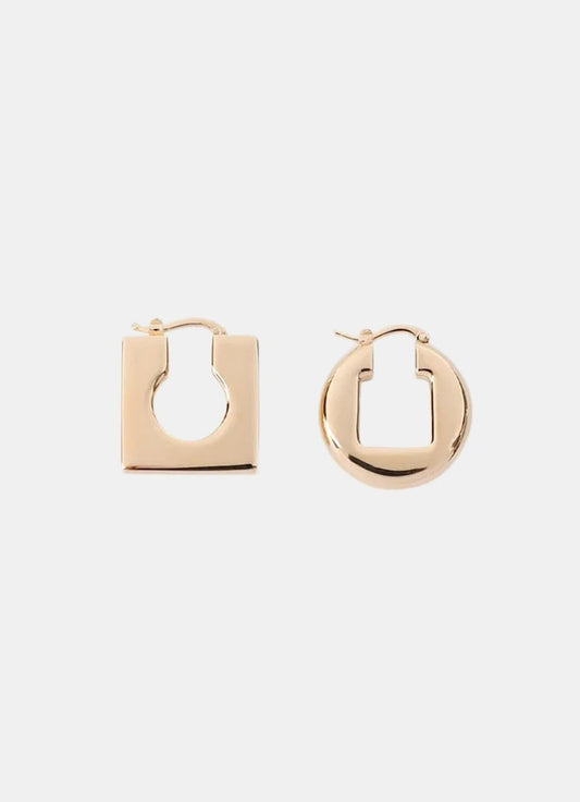 Les Boucles Rond Carré Earrings