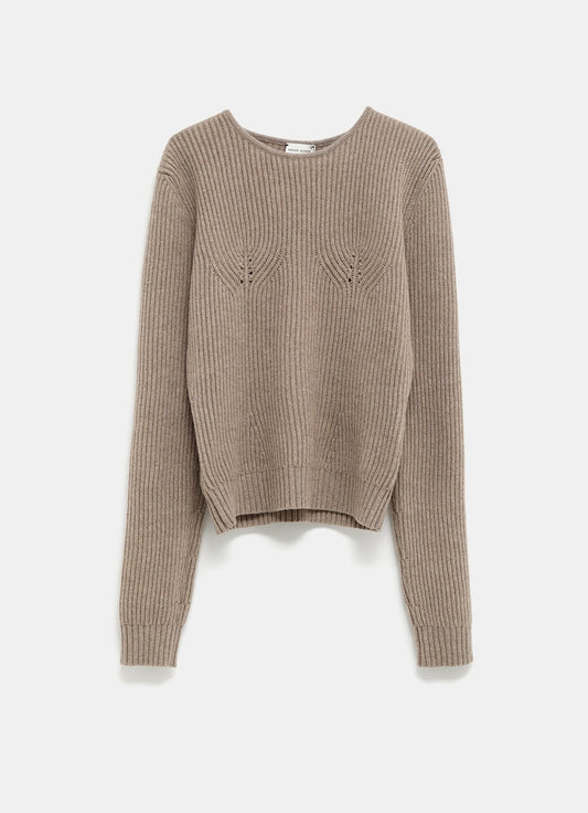 Sculpted Rib-Knit Sweater