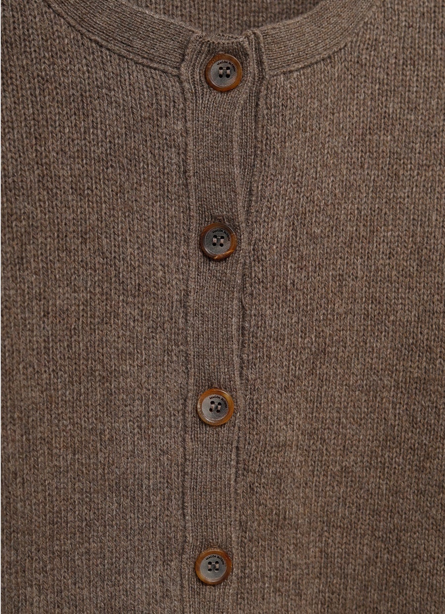 Cashmere Round-Neck Cardigan