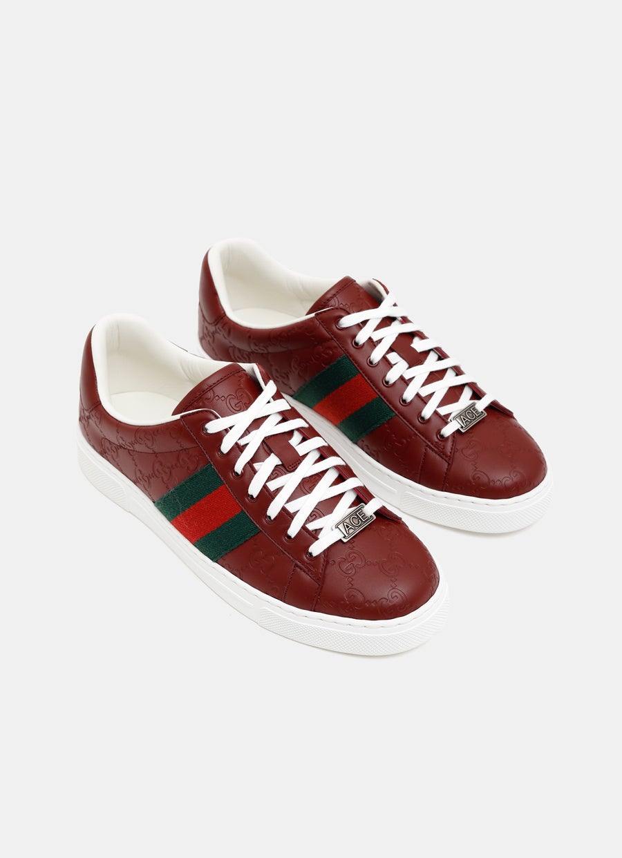 Men's Gucci Ace Sneaker with Web