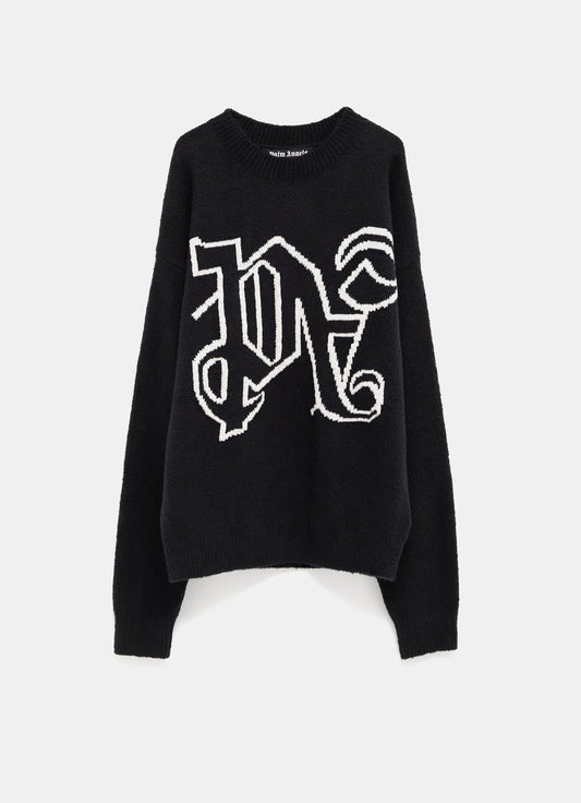 Intarsia Logo Sweater