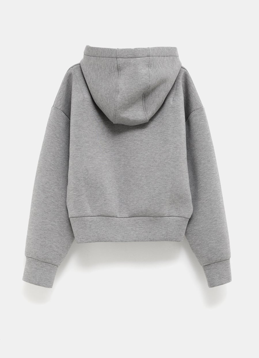 Viscose Jersey Hooded Sweatshirt