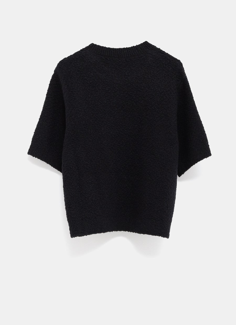 Wool Bouclé Crewneck Top