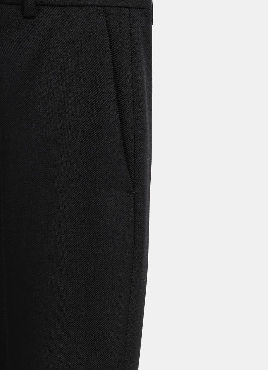 Wool Blend Twill Trousers