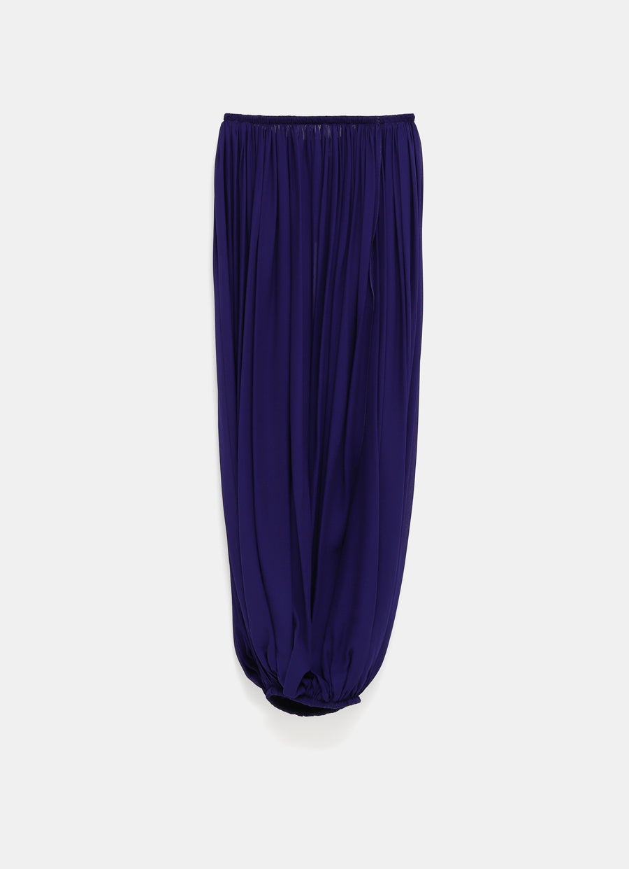 Asymmetric Drape Pleat Pant