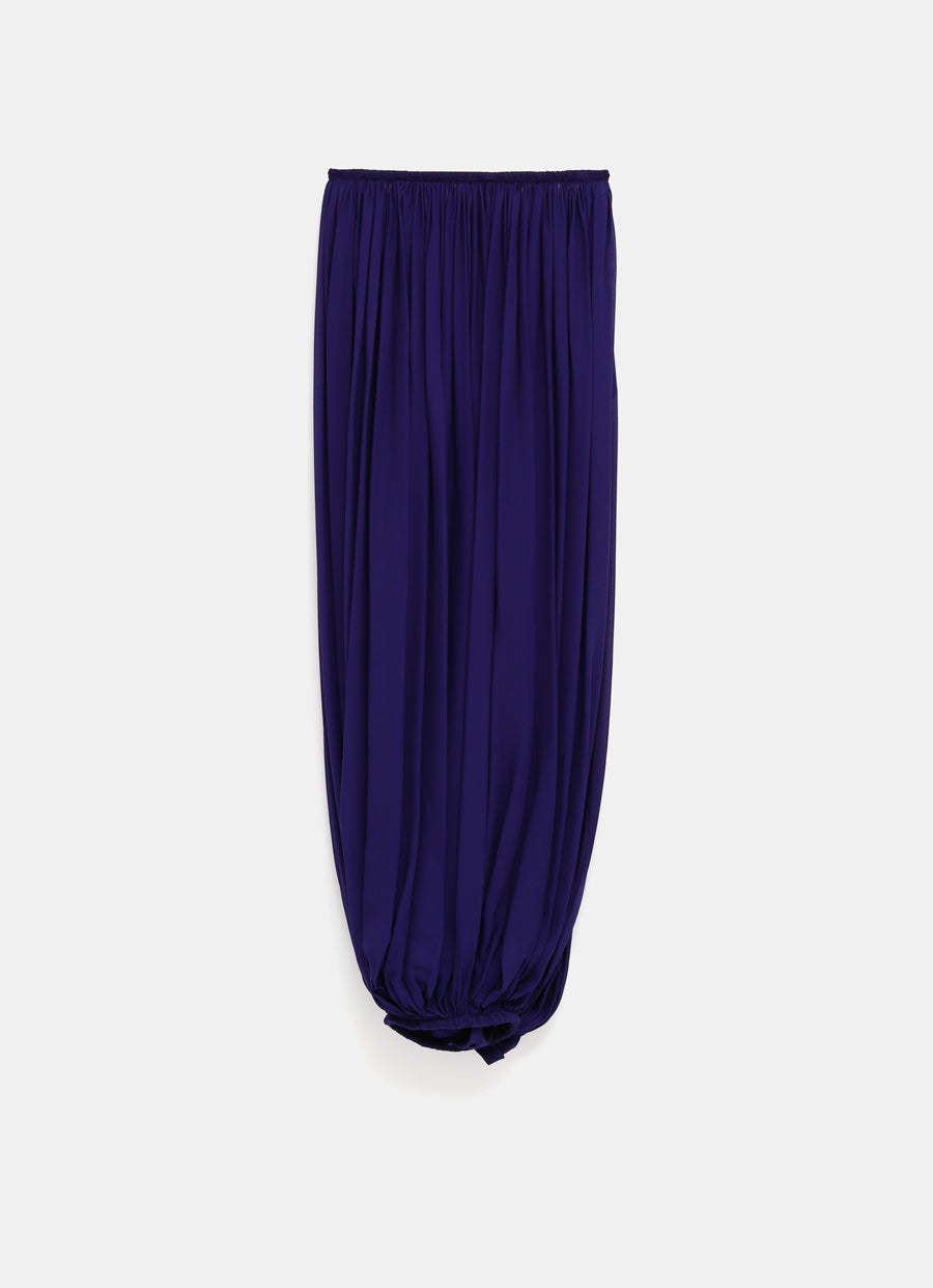 Asymmetric Drape Pleat Pant